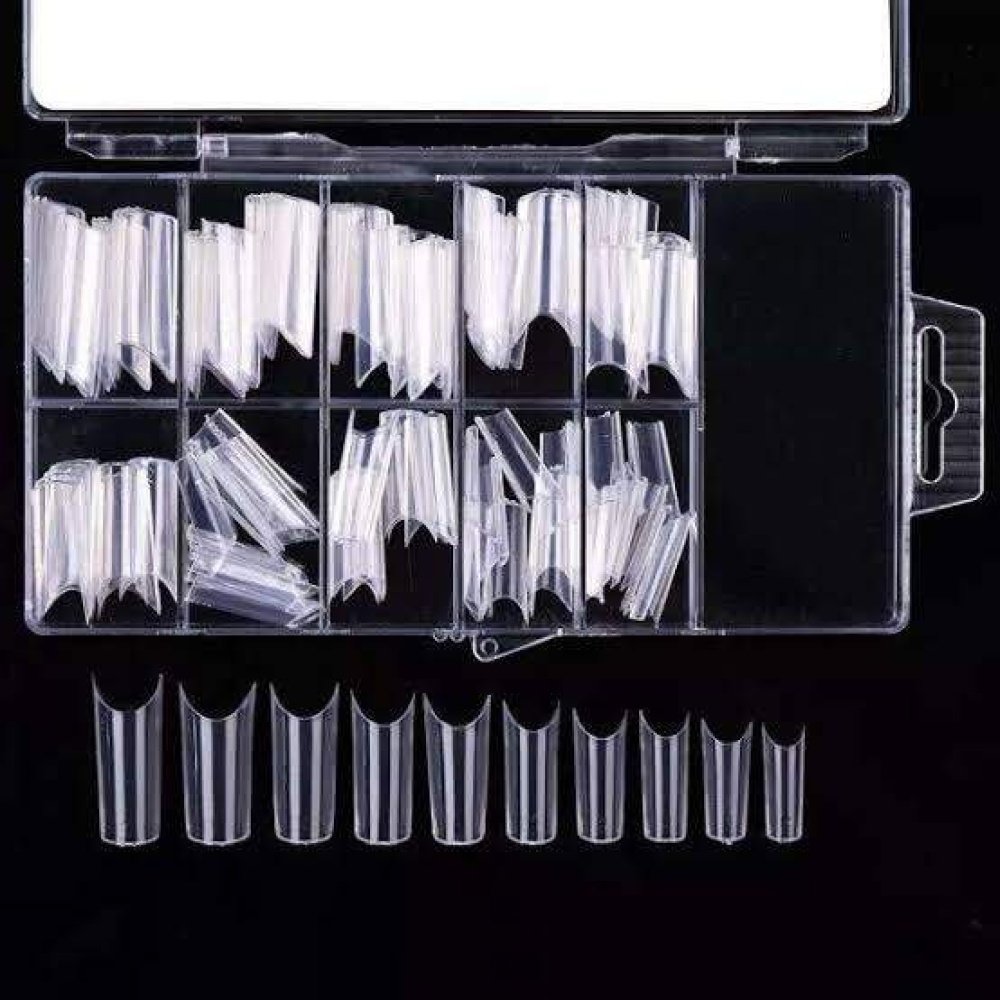 Tips Curvatura C Transparente 100 unidades