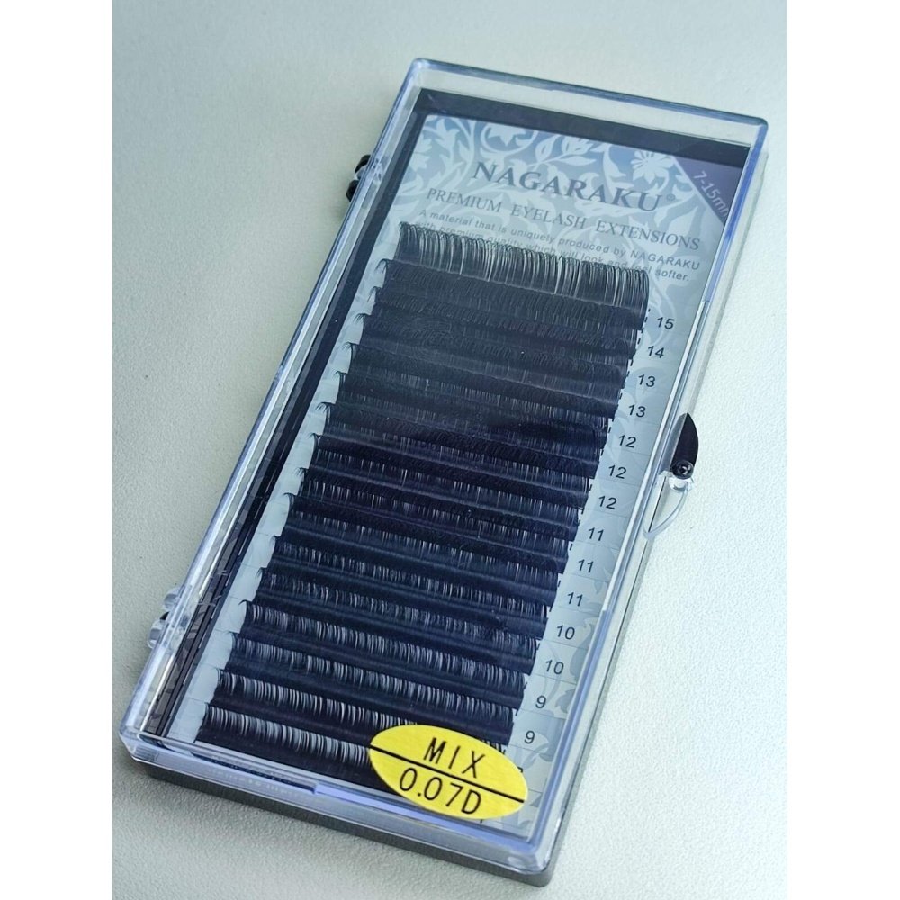 Cilios Fio a Fio e Volume Russo Nagaraku Mix 0.07D