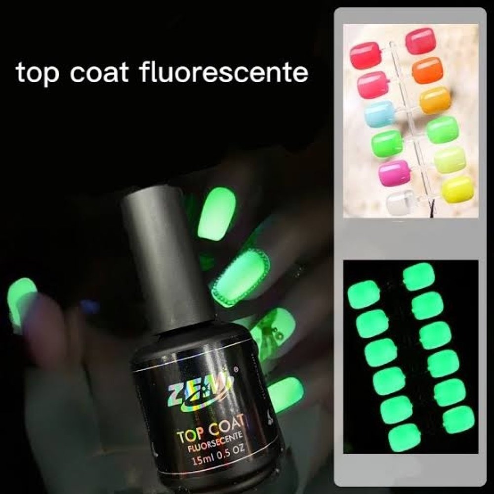 Top Coat Florescente Zem 15ml