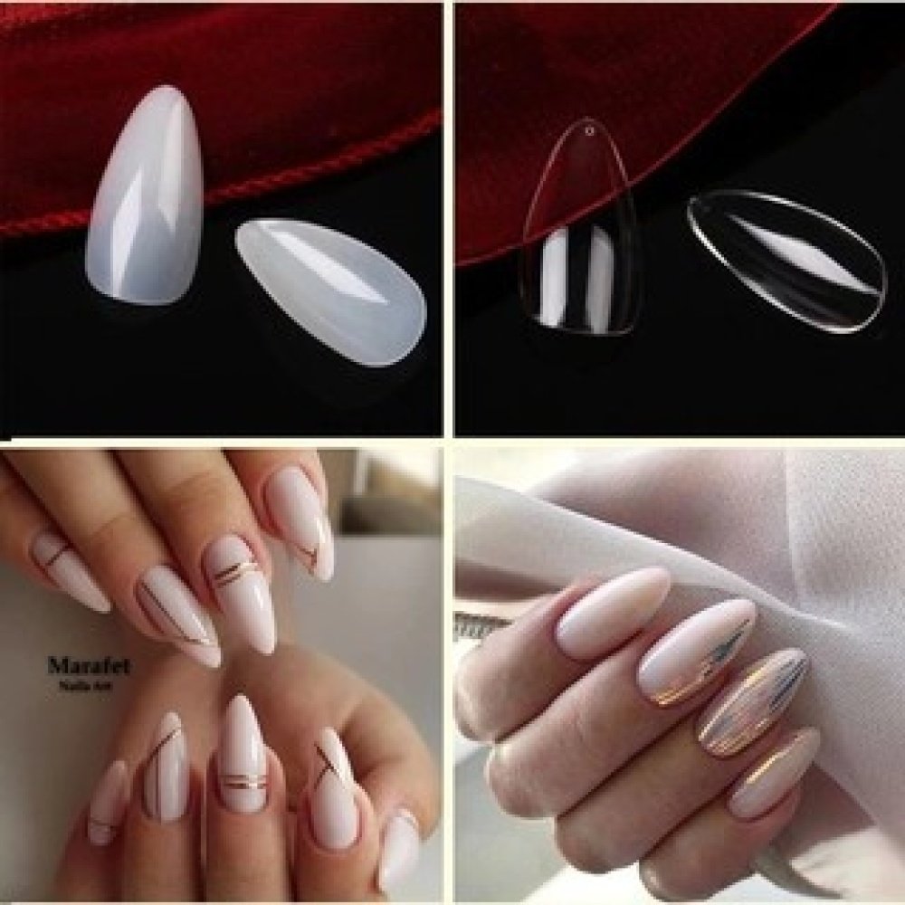 Unhas Postiças Almond 100 Unidades