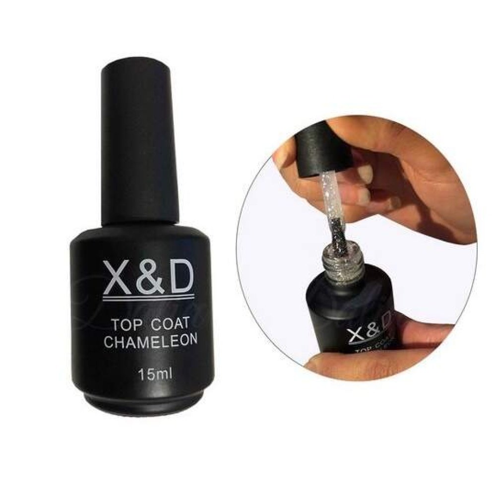 Top Coat XeD Com Glitter