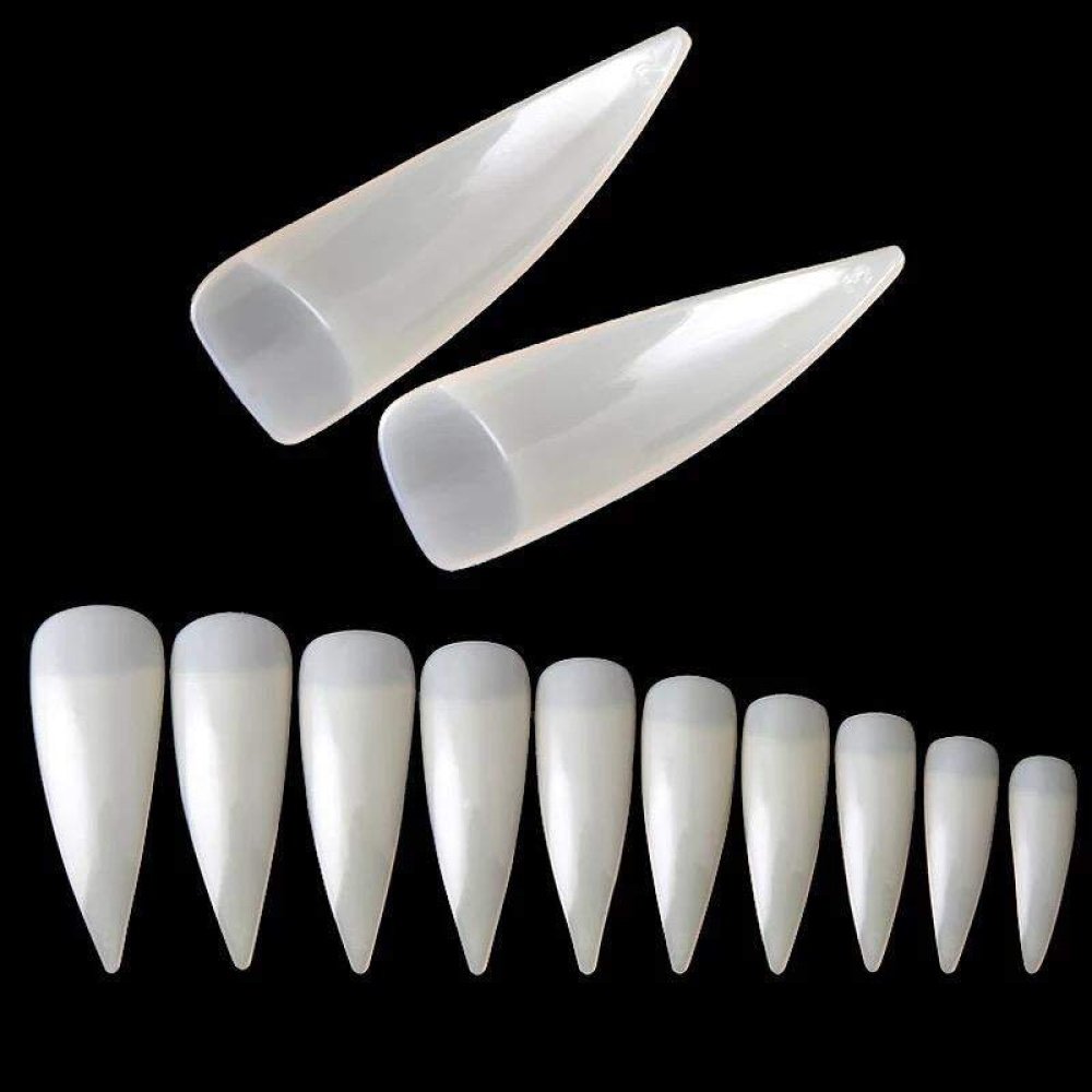 Tips Stiletto Natural 100 Unidades