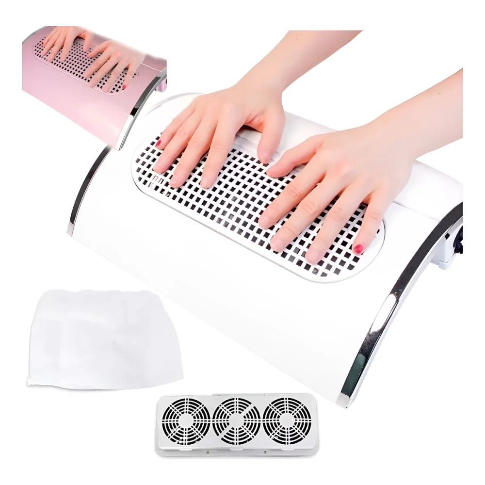 Coletor de Pó 1 Cooler 120w Branco/Rosa